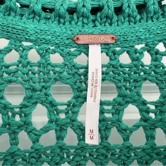 Free People Crochet knit Cardigan Size M/L - Picture 9 of 9